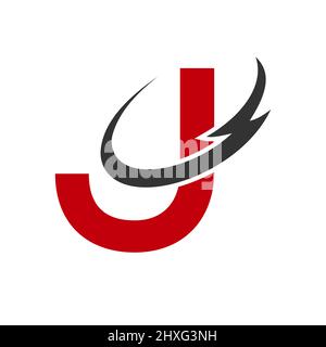 Letter J Logo Design Vector Template. J Logotype Minimal Monochrome, Monogram, Typeface, Alphabet, Premium  Sign Stock Vector