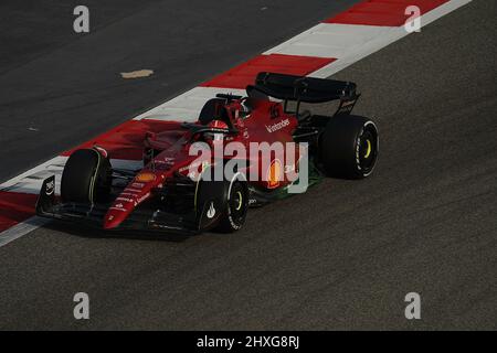 Sakhir, Bahrain. 12th Mar, 2022. March 12, 2022, Bahrain International Circuit, Sakhir, Formula 1 testing in Bahrain 2022, in the picture Charles Leclerc (MCO), Scuderia Ferrari Credit: dpa/Alamy Live News Stock Photo