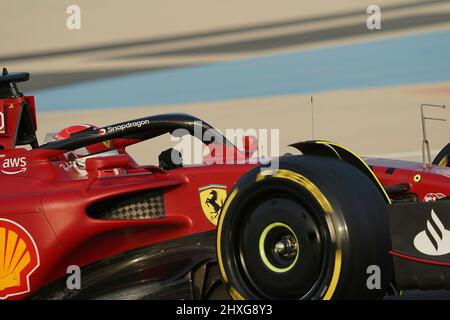 Sakhir, Bahrain. 12th Mar, 2022. March 12, 2022, Bahrain International Circuit, Sakhir, Formula 1 testing in Bahrain 2022, in the picture Charles Leclerc (MCO), Scuderia Ferrari Credit: dpa/Alamy Live News Stock Photo