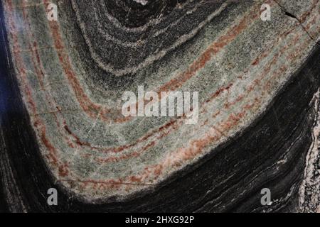 Patterns and textures in minerals and quartz Stock Photo