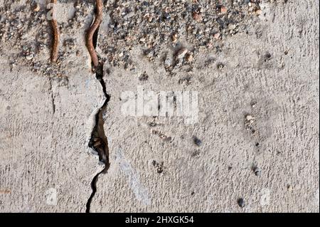 Old and cracked concrete floor Stock Photo