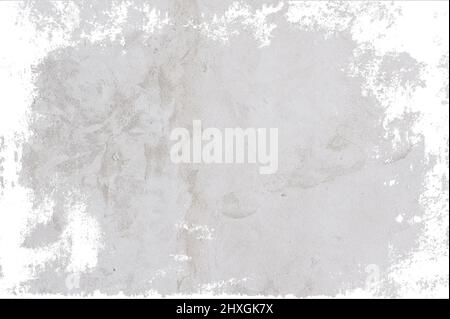 Spread wet concrete on white background Stock Photo