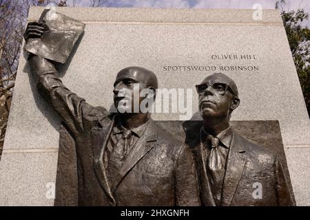 Virginia Civil Rights Memorial on the grounds of the state capitol in Richmond VA Stock Photo