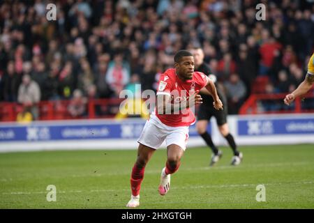 Nottingham, UK. 12th Mar, 2022. During the EFL Champioinship game between Nottingham Forest and Reading at City Ground in Nottingham, England Paul Bonser/SPP Credit: SPP Sport Press Photo. /Alamy Live News Stock Photo