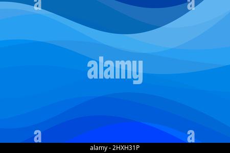 Abstract wavey blue pattern background Stock Photo