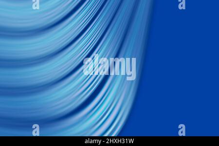 Abstract wavey blue pattern background Stock Photo