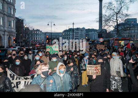 Sister Uncut came out in large with Marvina Newton & Patsy Stevenson to protest against the abusive Powers of the Police against women and the Clapham Stock Photo