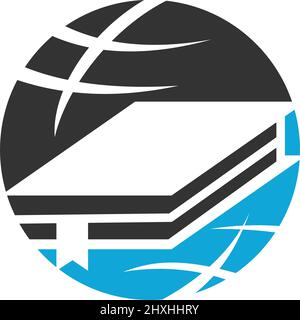 world book logo Icon Illustration Brand Identity Stock Vector