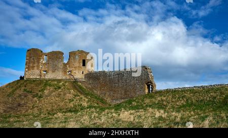 A view of Duffus Castle Stock Photo