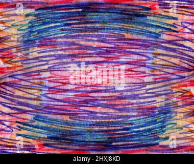 Abstract chaotic hand painted background with colorful scribbles. Creative texture for design. Stock Photo