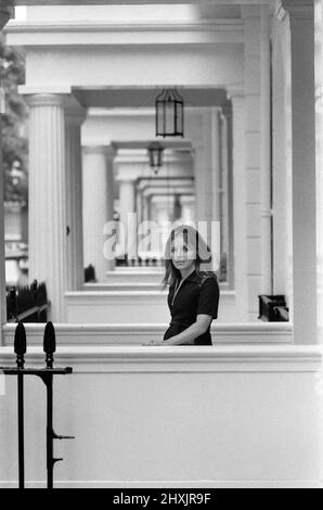 Lady Lucan, wife of missing Lord Lucan, pictured at her London home. 20th October 1977. Stock Photo