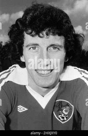 Tom Ritchie Bristol City football player August 1977. Stock Photo