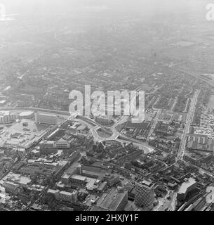 Aerial views of Reading, Berkshire. 26th October 1976. Stock Photo