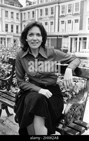 Journalist and presenter Joan Bakewell. 15th June 1977. Stock Photo
