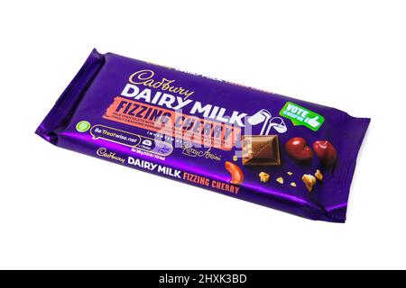 Cadbury Dairy Milk Fizzing Cherry Stock Photo