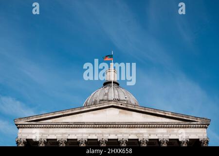 UCL University College London Main Building Tympanum and Entablature, London, UK Stock Photo