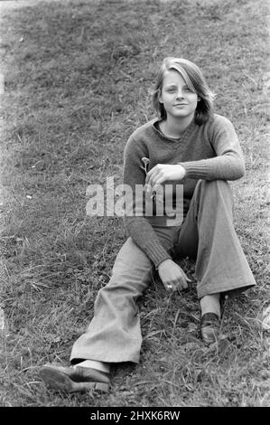 Jodie Foster on the set of 