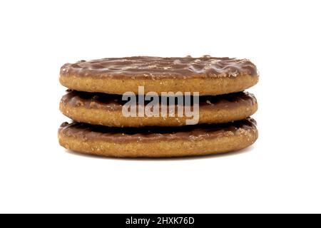 Milk Chocolate Digestives Biscuits Stock Photo