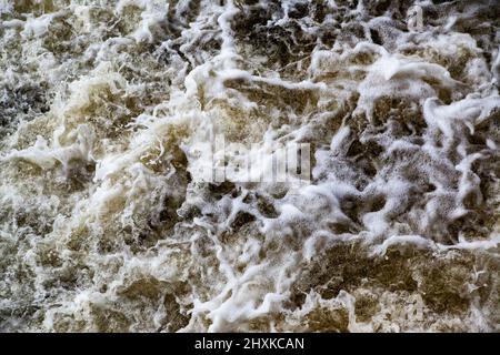 Torrents - Strong water stream from above, may be used as background Stock Photo