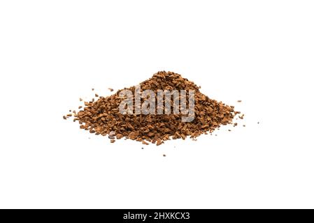 Instant coffee isolated on a white background.