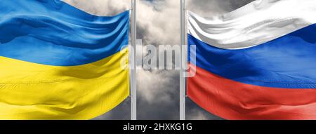 ukraine russia war conflict 2022 escalation Stock Photo