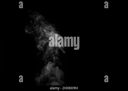 Smoke Or Fog Steam Set On Black Color Background Hazy Steam Curls For  Decorative Special Effect Cigarette Fumes Or Dry Ice Smoking Design Stock  Photo - Download Image Now - iStock