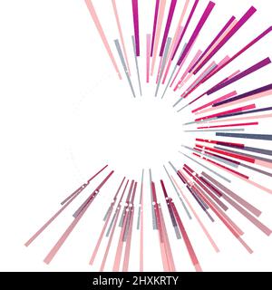 Abstract circular geometric background. Circular geometric centric motion pattern. Stock Vector