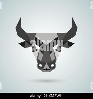 Hand deer of polygonal vector shapes Stock Vector