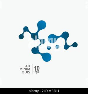 Molecule science connect icon on white background. Vector illustration Stock Vector