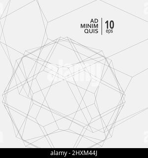 Vector abstract background and modern technology illustration with connected lines Stock Vector