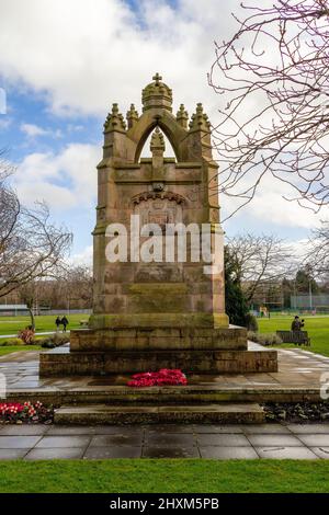 War Memorial in Kings Park Dalkeith. Scotland, UK Stock Photo