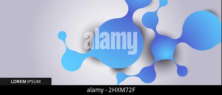 Abstract molecule structure for science research and technology background. Vector illustration Stock Vector