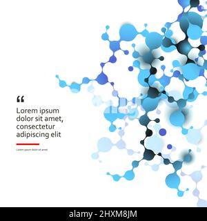 Molecule and molecular structure. Isolated atoms vector illustration. Stock Vector