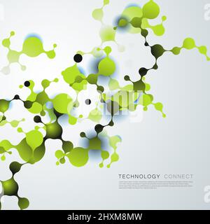 Molecule and molecular structure. Isolated atoms vector illustration. Stock Vector