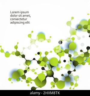 Molecule and molecular structure. Isolated atoms vector illustration. Stock Vector