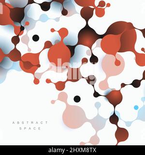 Molecule and molecular structure. Isolated atoms vector illustration. Stock Vector