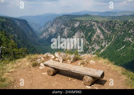 Tara Canyon in mountains of Durmitor National Park, Montenegro Stock Photo