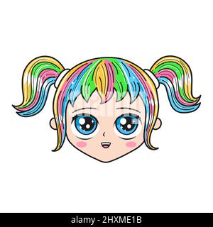 Free Vector  Hand drawn anime kawaii illustration