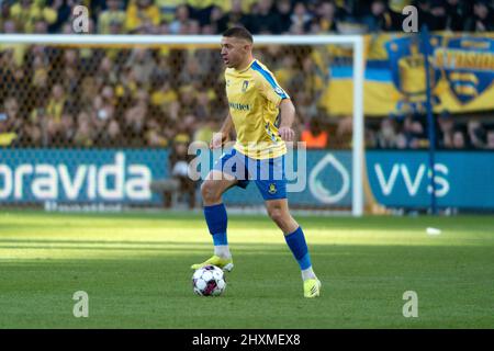 Brondby, Denmark. 13th Mar, 2022. Josip Radosevic (22) of Broendby IF seen during the 3F Superliga match between Broendby IF and Aarhus GF at Brondby Stadium. (Photo Credit: Gonzales Photo/Alamy Live News Stock Photo