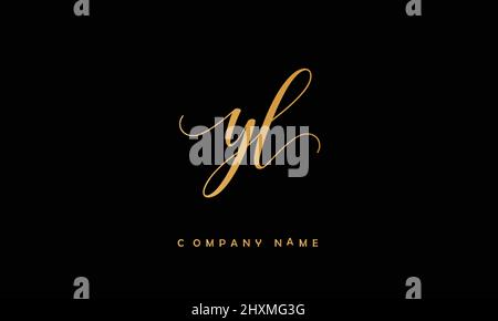 YL or ly alphabets letters logo monogram Stock Vector