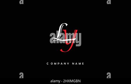 YL or ly alphabets letters logo monogram Stock Vector