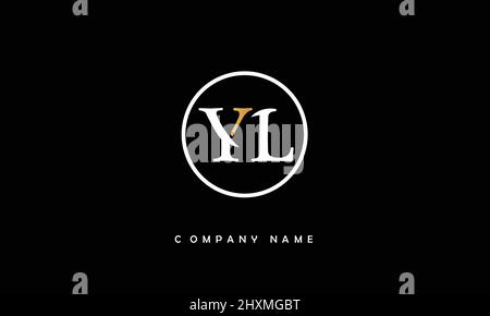YL or ly alphabets letters logo monogram Stock Vector