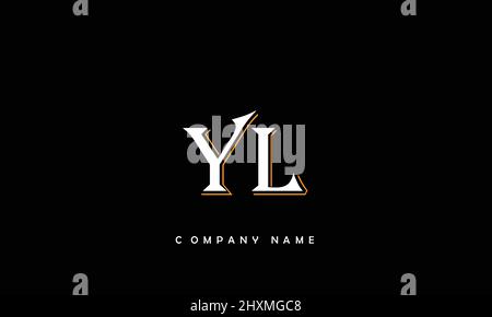 YL or ly alphabets letters logo monogram Stock Vector