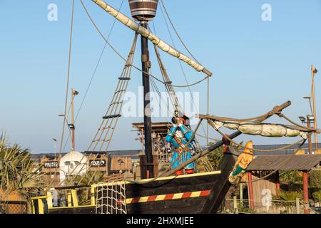 Pirates Cove Adventure Golf Attraction on Great Yarrmouth Pleasure Beach in North Norfolk, UK Stock Photo