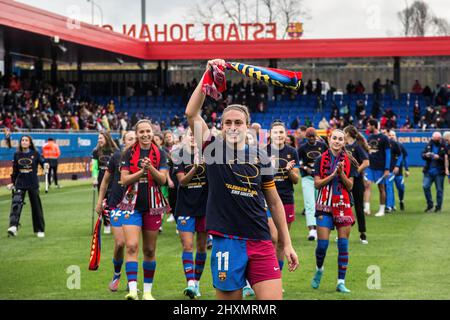 Barcelona, Spain. 13th Mar, 2022. Alexia Putellas of FC Barcelona seen during the Primera Iberdrola match between FC Barcelona Femeni and Real Madrid Femenino at Johan Cruyff Stadium. Final score; FC Barcelona Femeni 5:0 Real Madrid Femenino. (Photo by Thiago Prudencio/SOPA Images/Sipa USA) Credit: Sipa USA/Alamy Live News Stock Photo