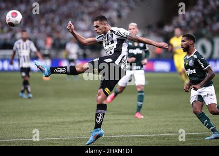 SÃO PAULO, SP - 13.03.2022: SANTOS X PALMEIRAS - Rony in the match