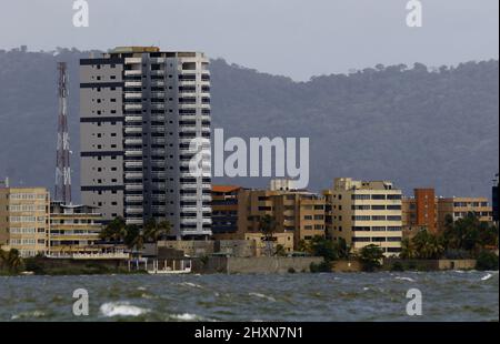 Tucacas, Falcon, Venezuela. 13th Mar, 2022. March, 13, 2022. photo of the beach condominius in Tucacas, Falcon state, Venezuela.photo Juan Carlos Hernandez (Credit Image: © Juan Carlos Hernandez/ZUMA Press Wire) Stock Photo