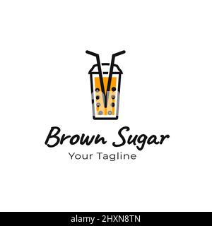 Fresh orange drink logo, drink logo design, symbol, icon, template Stock Vector