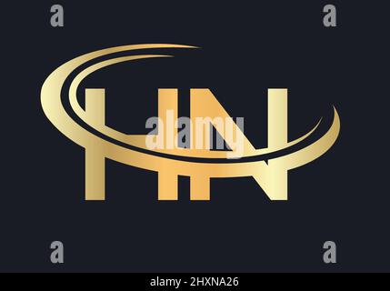 Initial Monogram Letter HN Logo Design Vector. HN Logo Design Template Stock Vector