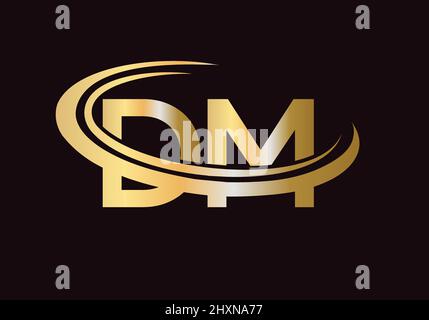 D M DM MD Letter Monogram Initial Logo Design Template. Suitable for  General Fashion Jewelry Realtor Construction Finance Company Business  Corporate Shop Apparel in Simple Modern Style Logo Design. 7721710 Vector  Art